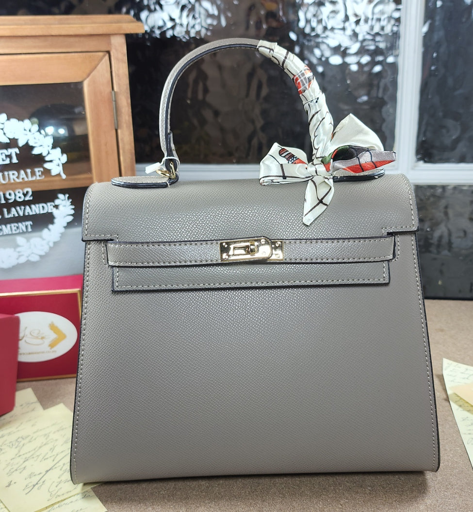 Genuine Leather Epsom Classic Handbag