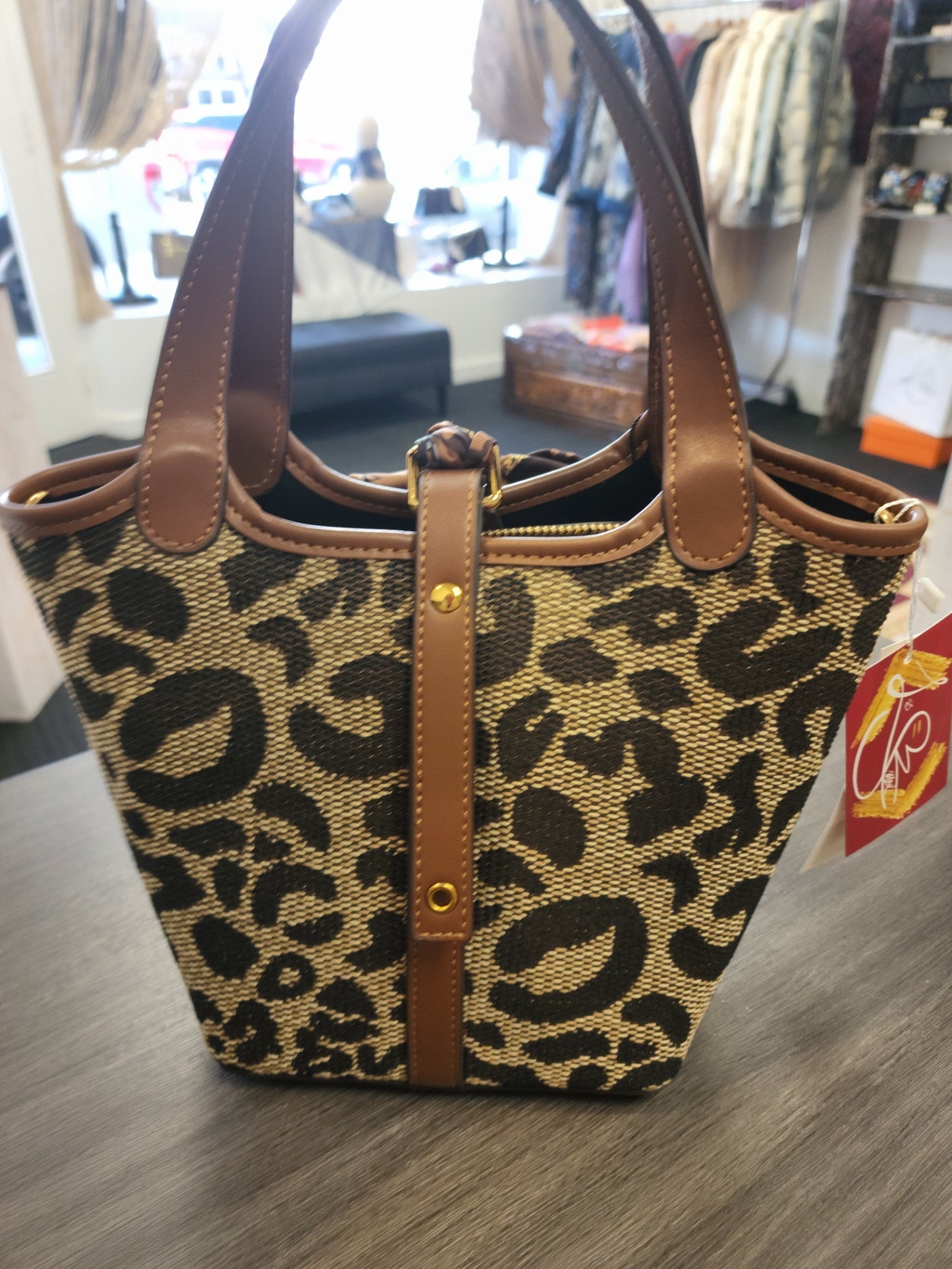 Leopard Spots Oxford Handbag Shoulder Bag