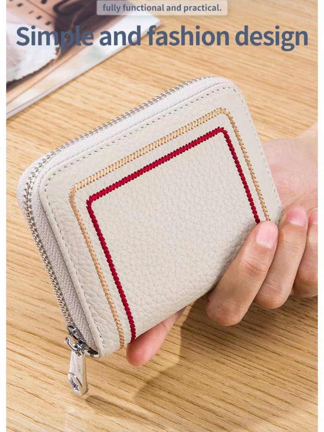 Leather Anti-Thief RFID Card Holder Mini Wallet