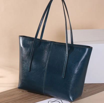 Genuine Leather Large Tote