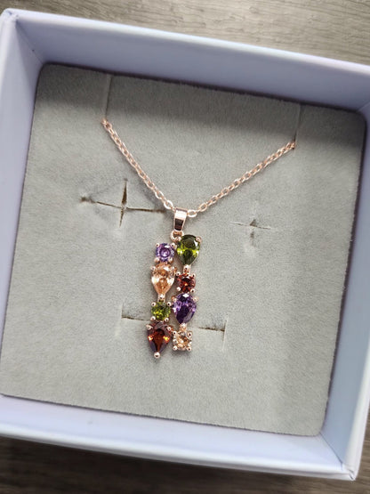 Premium Crystal | Mosaic Multi-Coloured Pendant #001