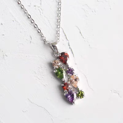 Premium Crystal | Mosaic Multi-Coloured Pendant #001