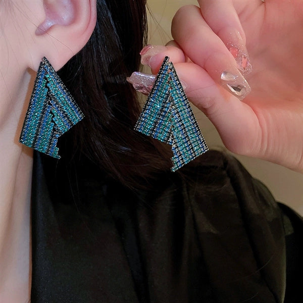 Statement Jewellery Ombre Azure Tassel Earrings #005