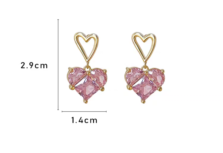 Pink Premium Crystal | Earrings #001