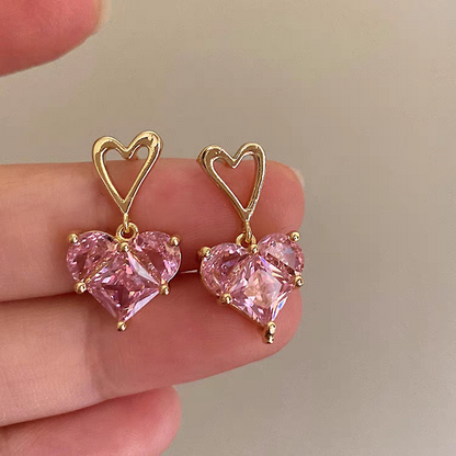 Pink Premium Crystal | Earrings #001