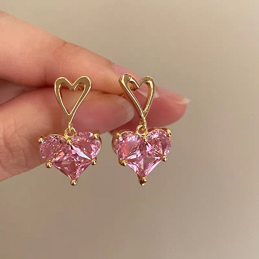 Pink Premium Crystal | Earrings #001