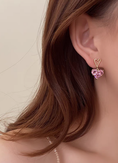 Pink Premium Crystal | Earrings #001